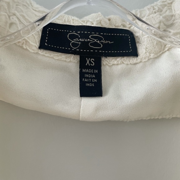 JESSICA SIMPSON, Lace Floral Dress Cream, XS - Picture 5 of 7